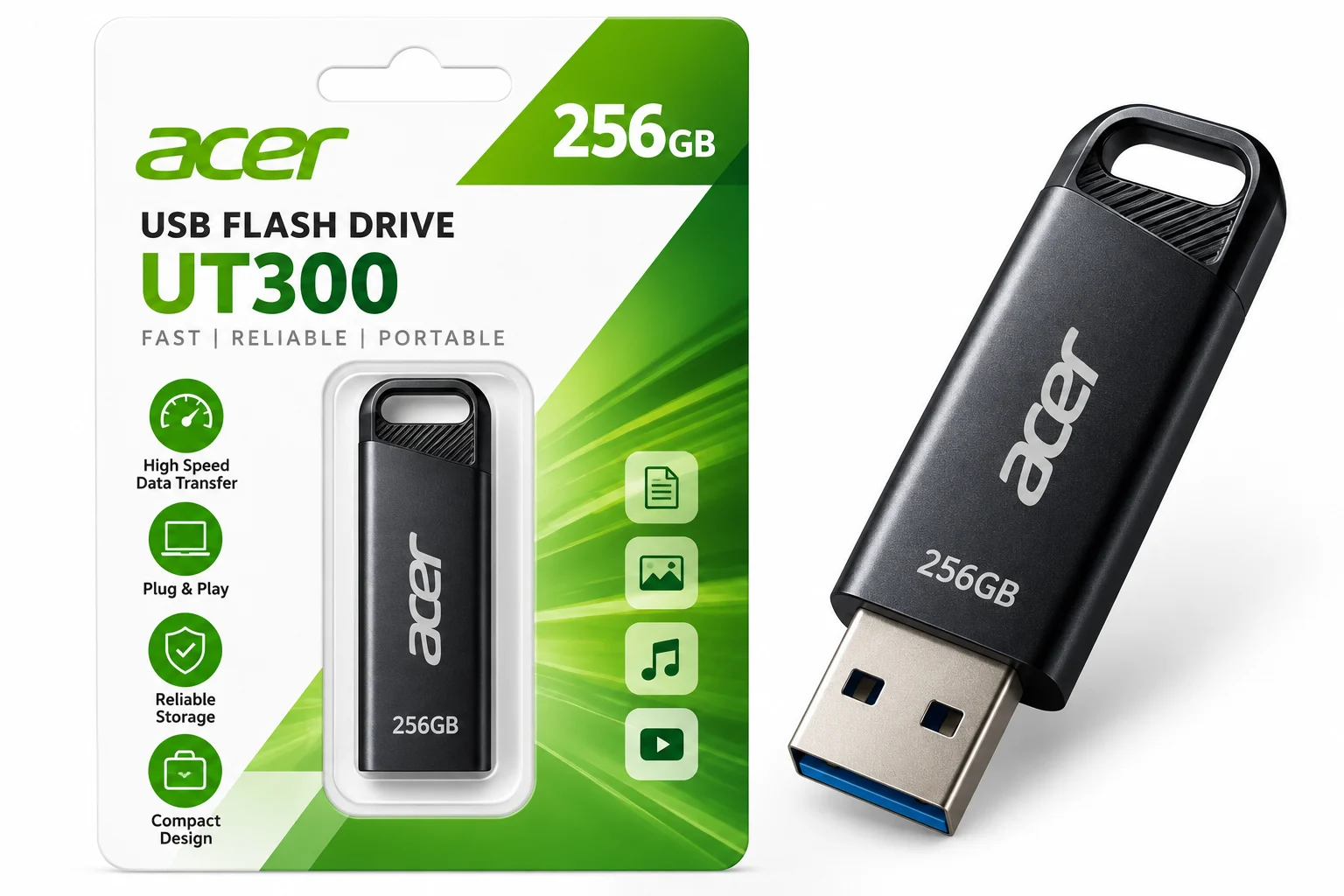 ACER PENDRIVE UT300 256GB