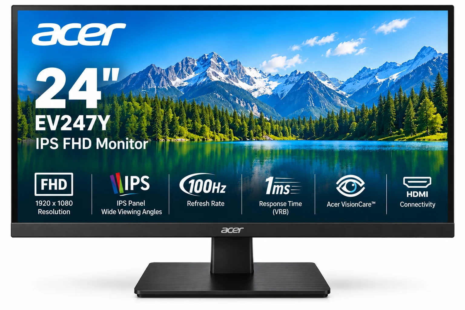 ACER 24" EV247Y 23.8 IPS FHD MONITOR