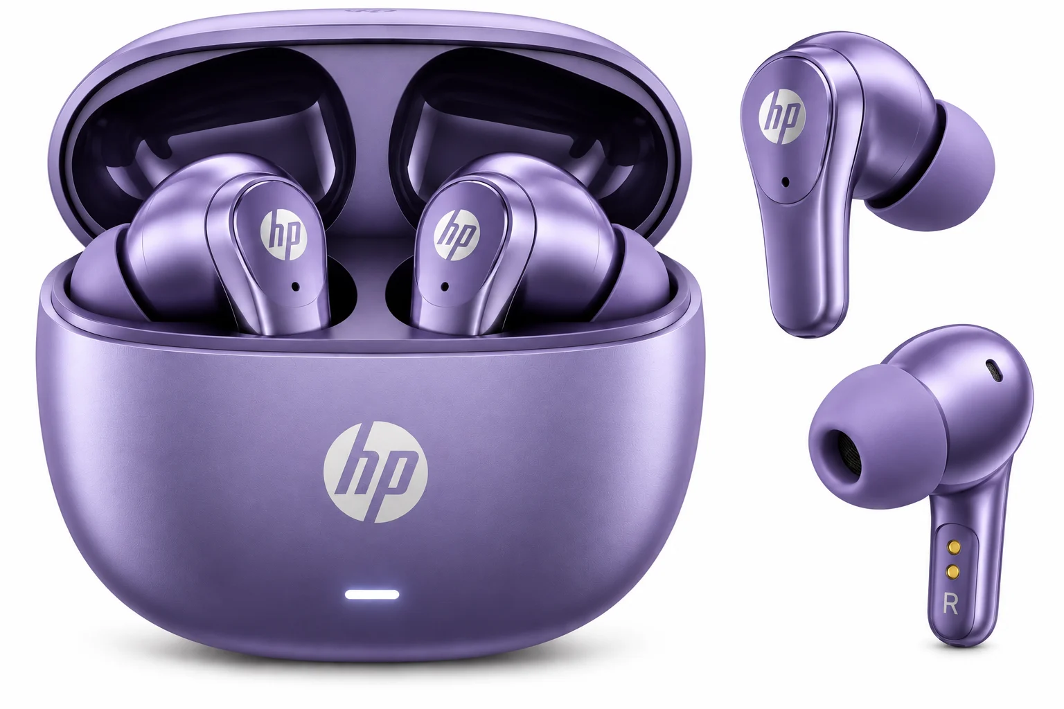 HP H160 Wireless Earbuds Purple