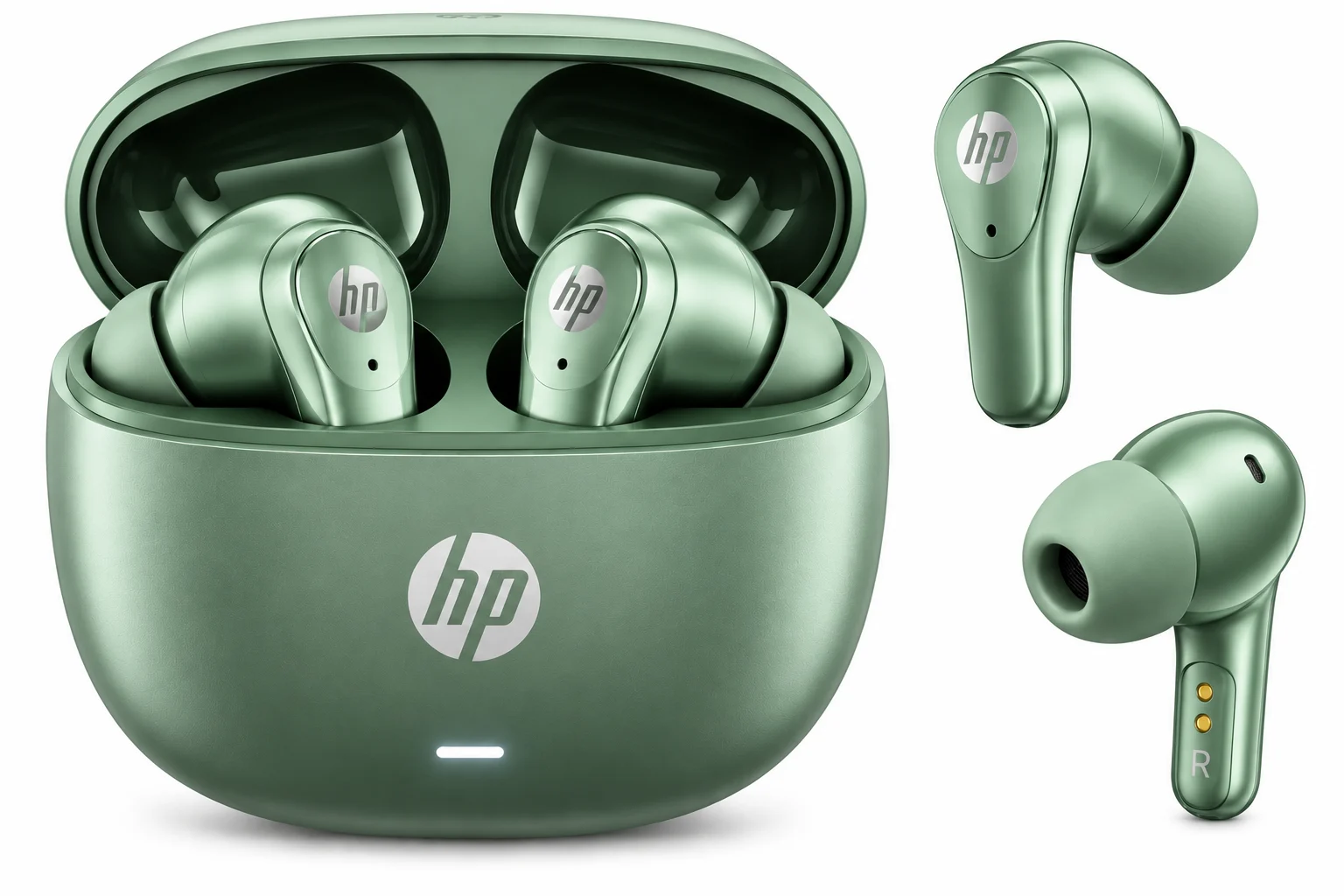 HP H160 Wireless Earbuds Green