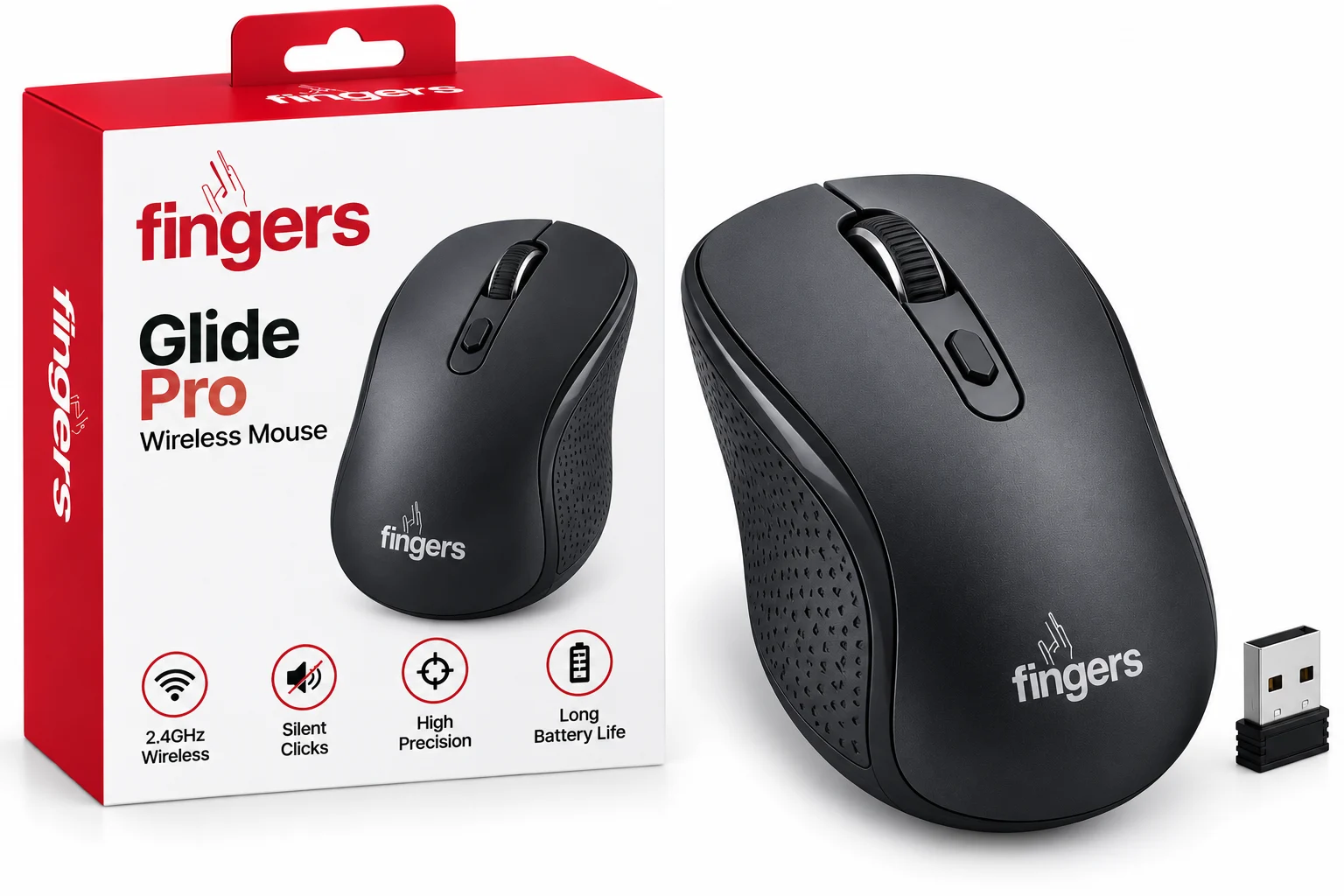 WIRELESS MOUSE -FINGERS GLIDE PRO