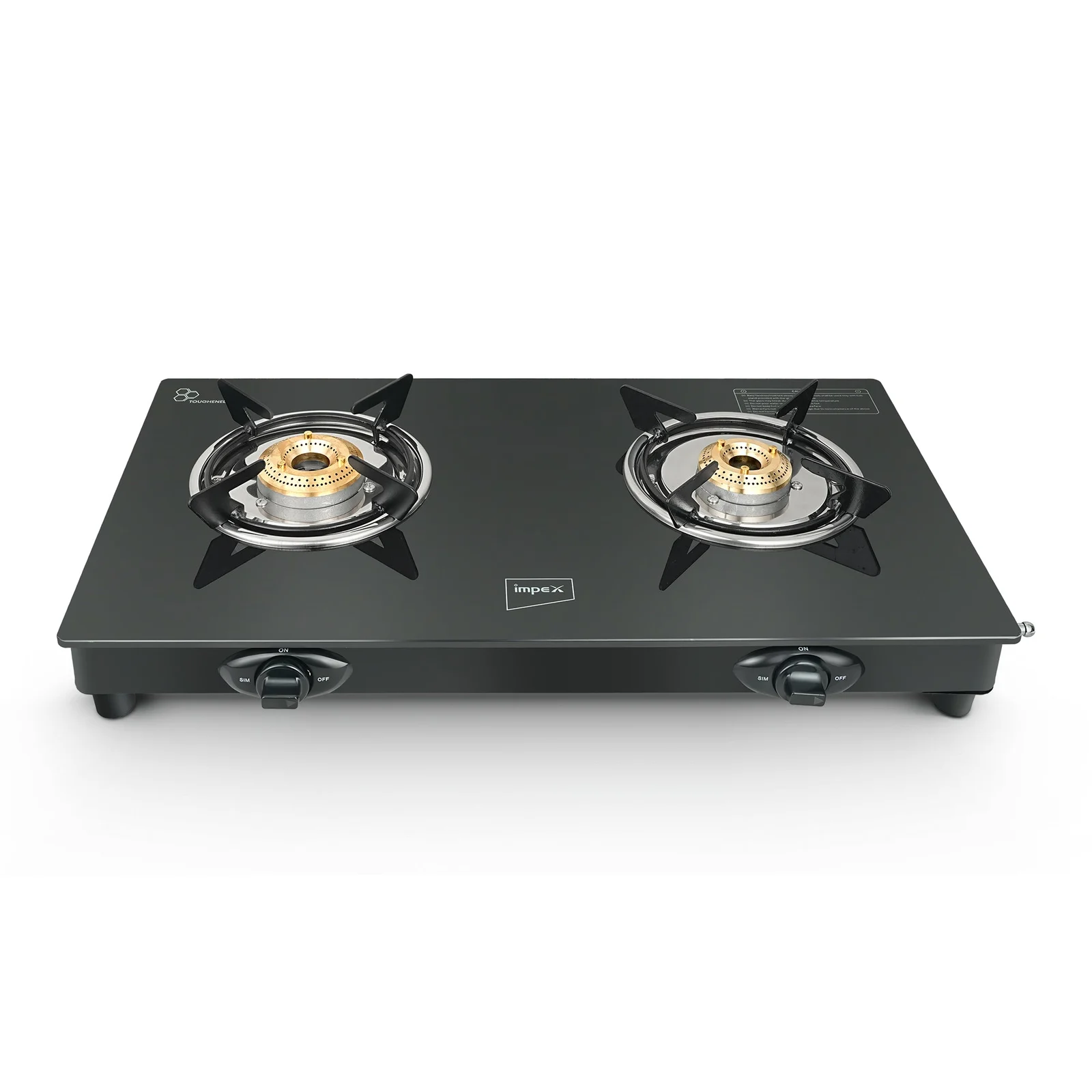 Impex Hot Deal Kitchen Combo | 2-Burner Glass Top Gas Stove + 26cm Non-Stick Pathiri Pan | Induction Base | Everyday Cooking Essentials