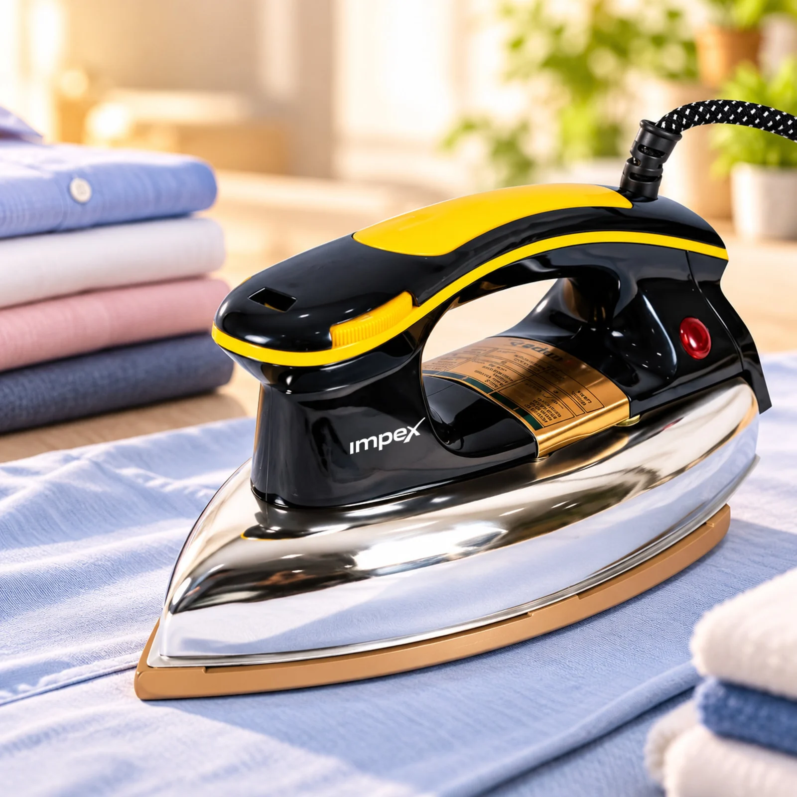 IMPEX Heavyweight Electric Iron Box (FABRIKA) | 1000W Powerful Heating | Adjustable Temperature Control | 2-Year Product Warranty