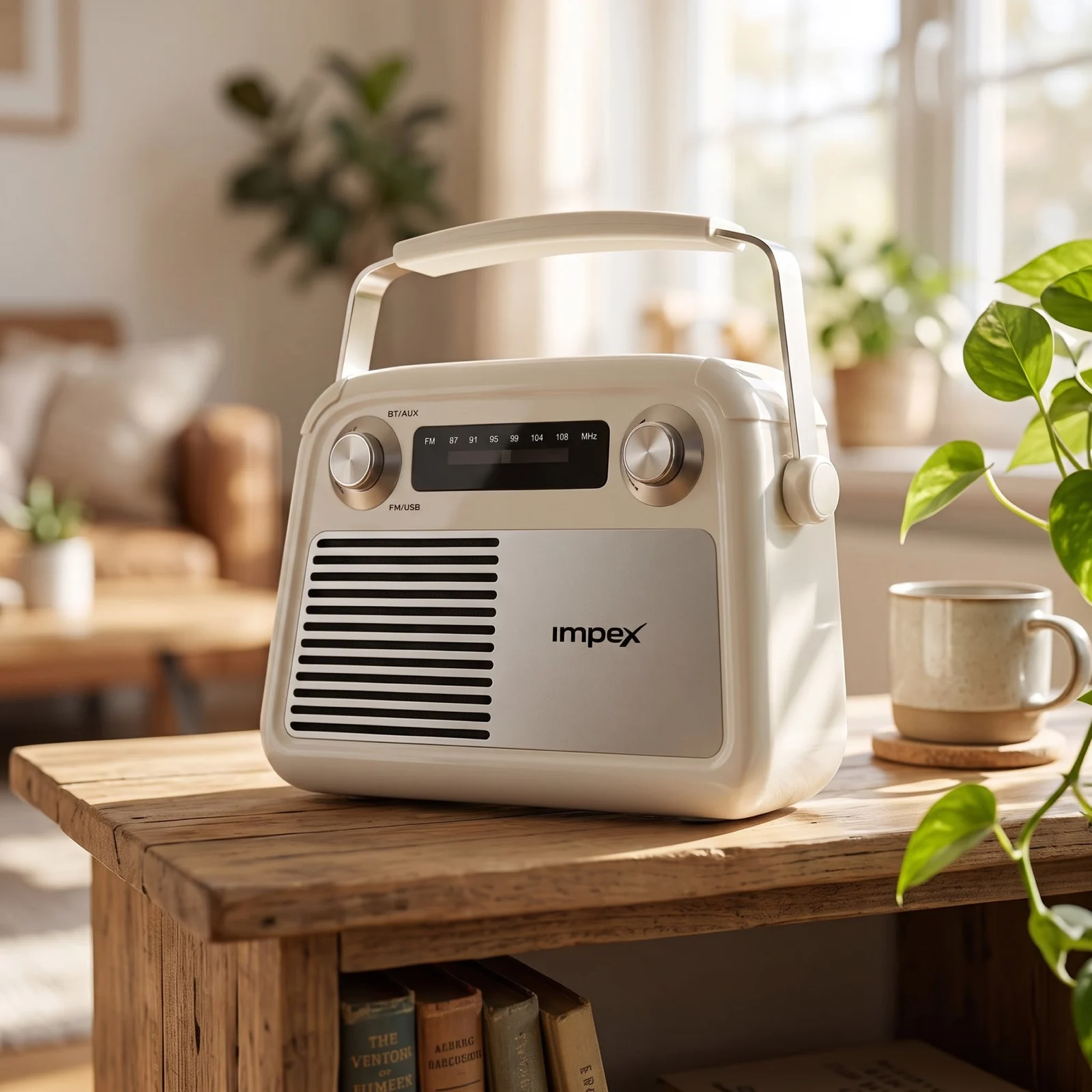 Impex KM1304 Melody DX Portable Radio Speaker | Bluetooth 5.4 | FM Radio | USB | AUX | Type-C Charging | 10 Hours Playback