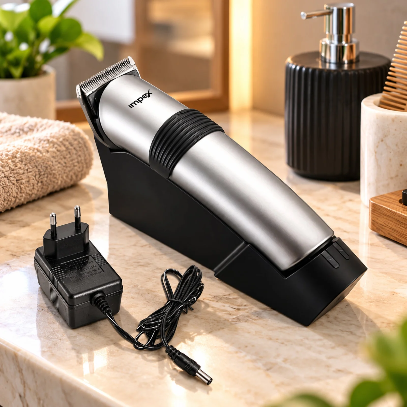 Impex Tidy IHC5 Cordless Hair Trimmer | Stainless Steel Blades | 5 Comb Attachments | Rechargeable Grooming Trimmer