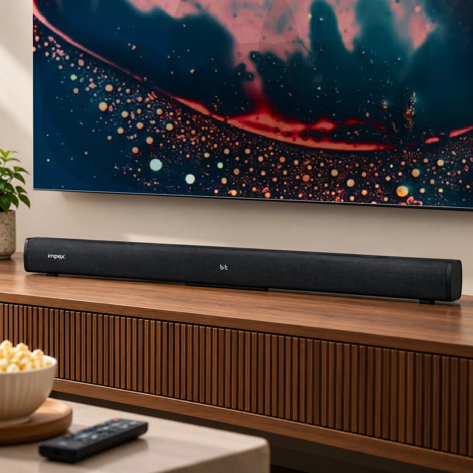 Impex BoomBar DK100 30W Soundbar for TV | HDMI ARC | Optical | 6 EQ Modes | Bluetooth 5.3 | 1 Year Warranty