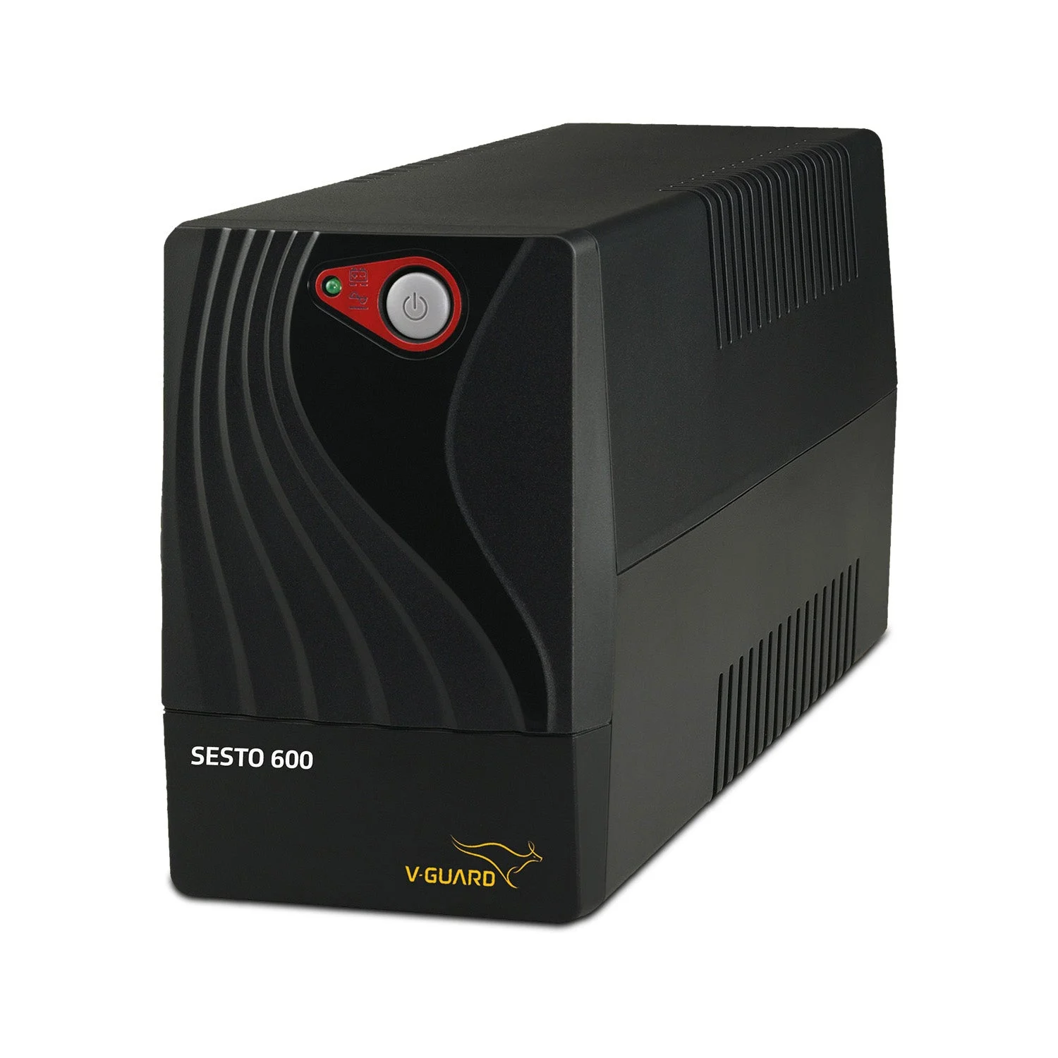 V-Guard Sesto 600 UPS — 600VA/300W, Black